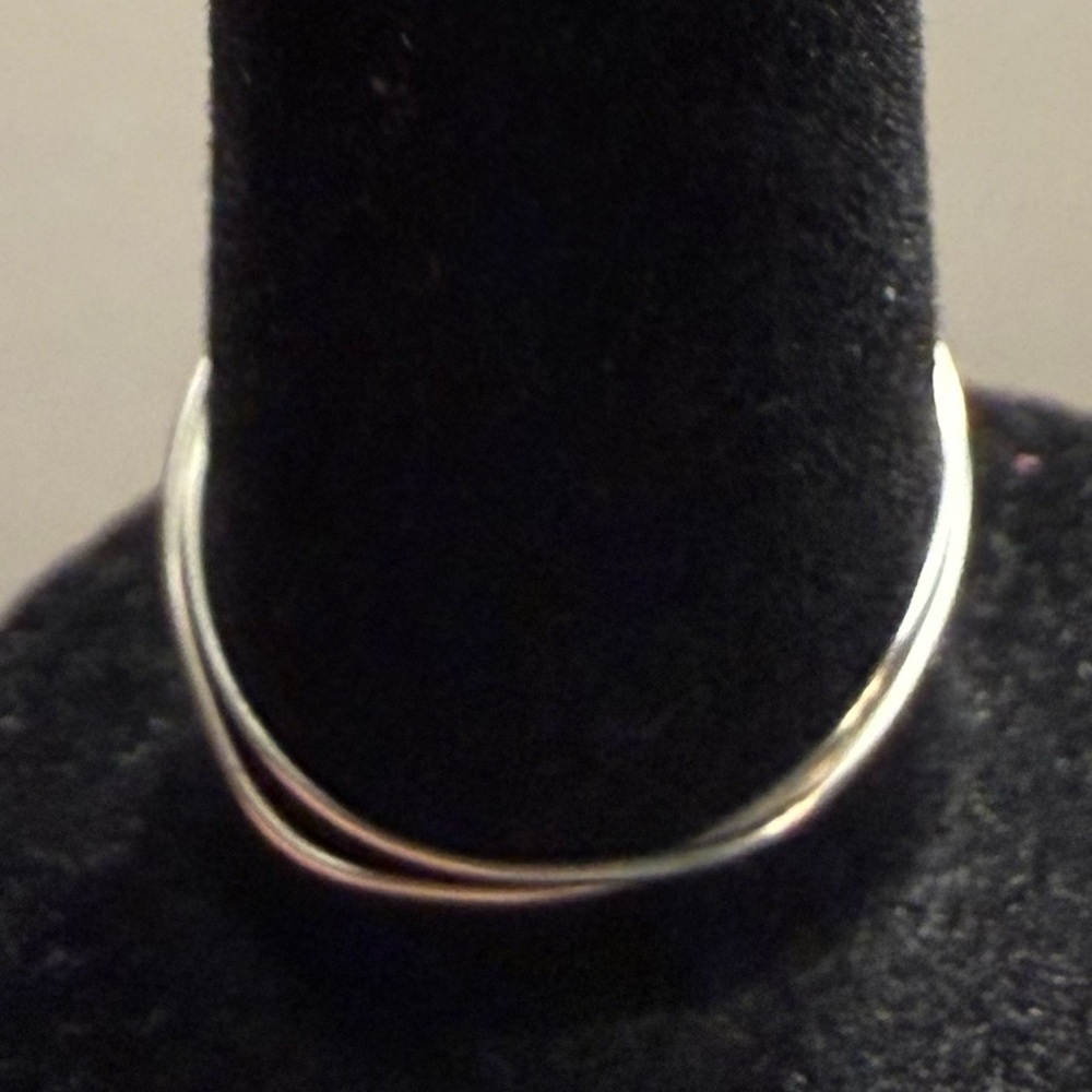 Ring - size 7 - evil eye - wire wrapped - blue & white - New! - Picture 8 of 10